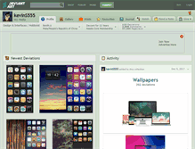 Tablet Screenshot of kevins555.deviantart.com