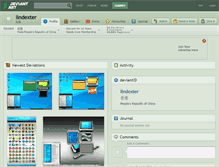 Tablet Screenshot of lindexter.deviantart.com