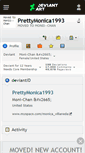 Mobile Screenshot of prettymonica1993.deviantart.com