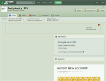 Tablet Screenshot of prettymonica1993.deviantart.com
