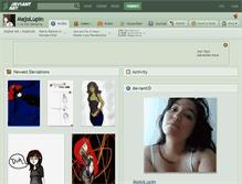 Tablet Screenshot of majolupin.deviantart.com