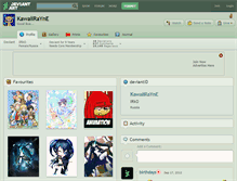 Tablet Screenshot of kawaiirayne.deviantart.com