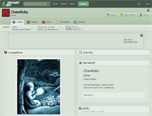 Tablet Screenshot of chaosruby.deviantart.com