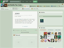 Tablet Screenshot of dersheltie-fan-club.deviantart.com