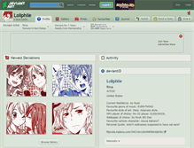 Tablet Screenshot of loliphile.deviantart.com