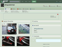 Tablet Screenshot of dirtypusherman.deviantart.com