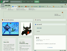 Tablet Screenshot of neo-joe.deviantart.com