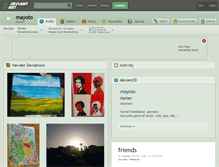 Tablet Screenshot of mayoto.deviantart.com