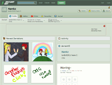 Tablet Screenshot of namkz.deviantart.com