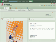 Tablet Screenshot of kitten-red.deviantart.com
