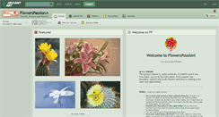 Desktop Screenshot of flowerspassion.deviantart.com