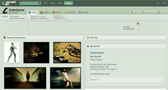 Desktop Screenshot of entertayner.deviantart.com