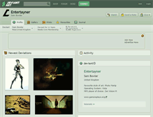 Tablet Screenshot of entertayner.deviantart.com