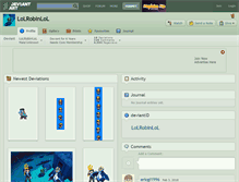 Tablet Screenshot of lolrobinlol.deviantart.com