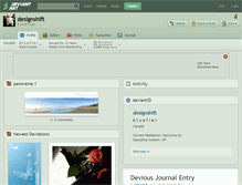 Tablet Screenshot of designshift.deviantart.com