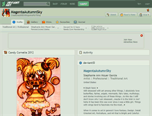 Tablet Screenshot of magentaautumnsky.deviantart.com