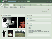Tablet Screenshot of melmor.deviantart.com