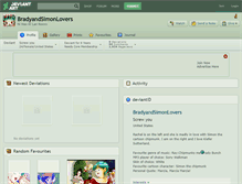 Tablet Screenshot of bradyandsimonlovers.deviantart.com