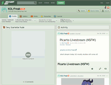 Tablet Screenshot of kol-freak.deviantart.com