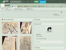 Tablet Screenshot of annciel.deviantart.com