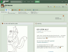 Tablet Screenshot of kit-necron.deviantart.com
