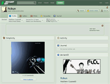 Tablet Screenshot of flclkun.deviantart.com