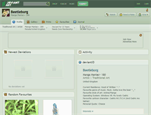 Tablet Screenshot of beetleborg.deviantart.com