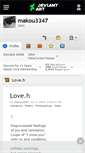 Mobile Screenshot of makou3347.deviantart.com