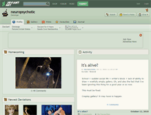 Tablet Screenshot of neuropsychotic.deviantart.com