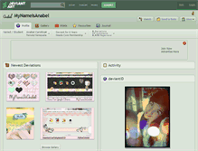 Tablet Screenshot of mynameisanabel.deviantart.com