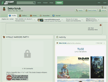 Tablet Screenshot of deku-scrub.deviantart.com