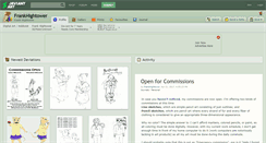 Desktop Screenshot of frankhightower.deviantart.com