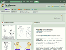 Tablet Screenshot of frankhightower.deviantart.com