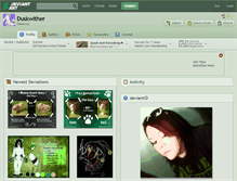 Tablet Screenshot of duskwither.deviantart.com