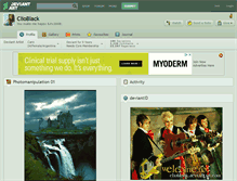 Tablet Screenshot of clioblack.deviantart.com