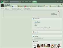 Tablet Screenshot of deadkats.deviantart.com
