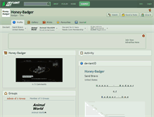 Tablet Screenshot of honey-badger.deviantart.com