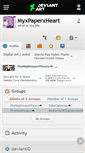 Mobile Screenshot of myxpaperxheart.deviantart.com