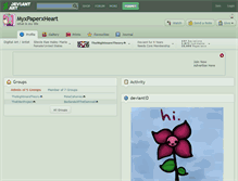 Tablet Screenshot of myxpaperxheart.deviantart.com