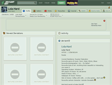 Tablet Screenshot of lola-hard.deviantart.com