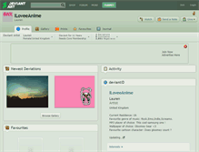 Tablet Screenshot of iloveeanime.deviantart.com