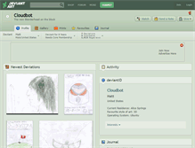Tablet Screenshot of cloudbot.deviantart.com