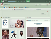 Tablet Screenshot of beauonther.deviantart.com