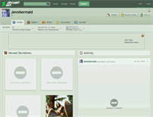 Tablet Screenshot of jennmermaid.deviantart.com