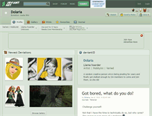 Tablet Screenshot of dolaria.deviantart.com