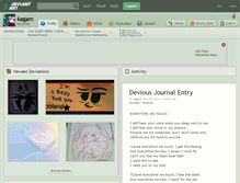 Tablet Screenshot of kagam.deviantart.com