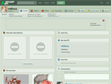 Tablet Screenshot of nottoca.deviantart.com