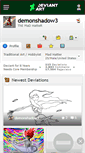 Mobile Screenshot of demonshadow3.deviantart.com