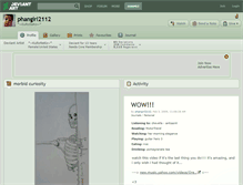 Tablet Screenshot of phangirl2112.deviantart.com