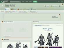 Tablet Screenshot of drangondenlord.deviantart.com